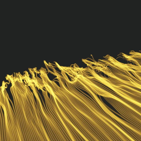 Хвильовий Фон Ріплі Ґратки Анотація Векторна Ілюстрація Стиль Технології Ілюстрація — стоковий вектор