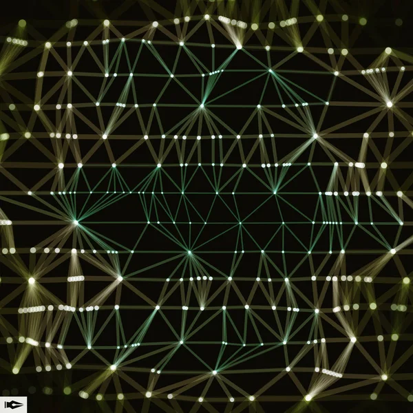 Технические Данные Графический Дизайн Поверхность Grid Абстрактная Векторная Иллюстрация — стоковый вектор