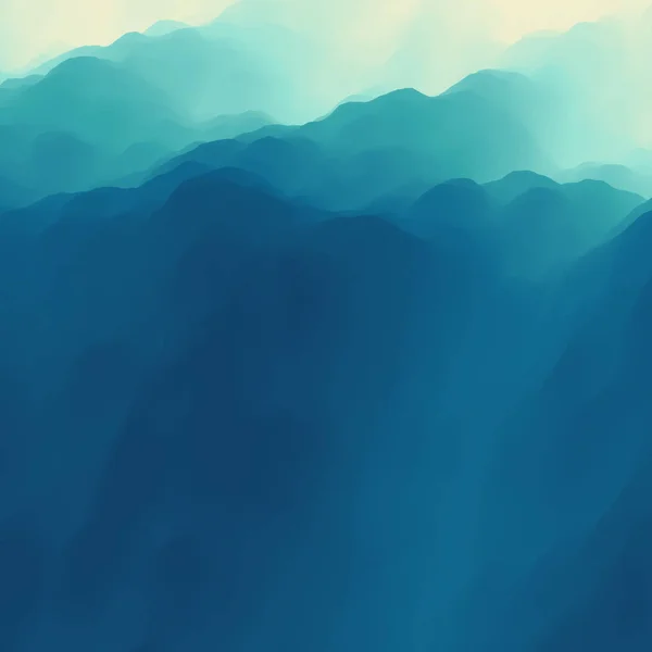 Paisaje Montaña Terreno Montañoso Ilustración Vectorial Fondo Abstracto — Archivo Imágenes Vectoriales