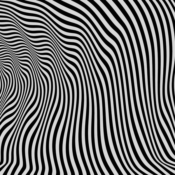 Fond Noir Blanc Modèle Avec Illusion Optique Illustration Vectorielle — Image vectorielle