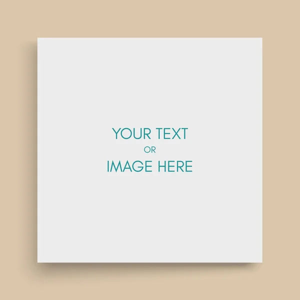 Feuille Papier Vierge Élément Pour Message Publicitaire Promotionnel Illustration Vectorielle — Image vectorielle