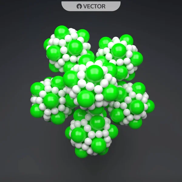 Molécula Estrutura Molecular Ilustração Vetorial Para Ciência — Vetor de Stock