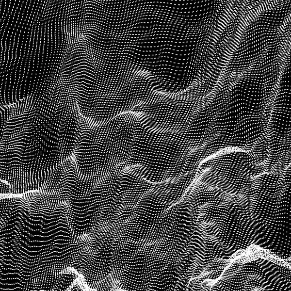 Дизайн Мережі Частинками Футуристичний Стиль Технології Векторний Фон Ілюстрація Абстрактної — стоковий вектор