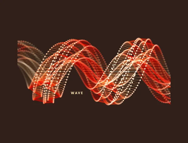 Спіраль Структура Єднання Абстрактний Дизайн Сітки Вектор Ілюстрація Науки Технології — стоковий вектор