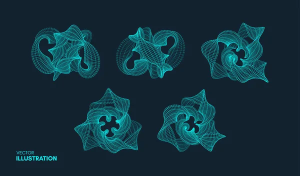 Rejilla Molecular Estilo Tecnología Con Partícula Ilustración Vectorial Estructura Conexión — Vector de stock