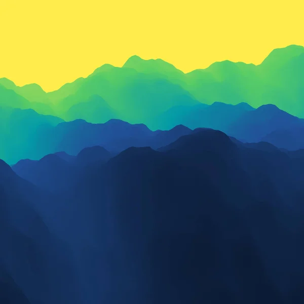 Ορεινό Τοπίο Ορεινό Έδαφος Εικονογράφηση Διανύσματος Αφηρημένο Φόντο — Διανυσματικό Αρχείο