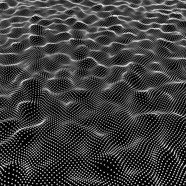 Array Con Partículas Dinámicas Estilo Tecnología Futurista Resumen Antecedentes Textura — Archivo Imágenes Vectoriales