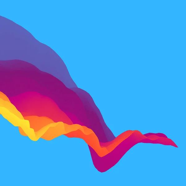 Fundo Ondulado Efeito Dinâmico Ilustração Vetorial Abstrata Modelo Design Padrão —  Vetores de Stock