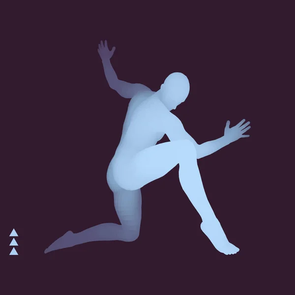 男人在摆姿势跳舞 舞者的剪影 舞者表演杂技元素 体育概念 人类人体模型 体育标志 设计元素 矢量插图 — 图库矢量图片