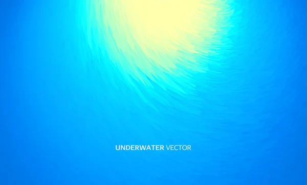 Tiefblauer Unterwasserhintergrund Modernes Bildschirmdesign Für Mobile App Und Webdesign Vektorillustration — Stockvektor