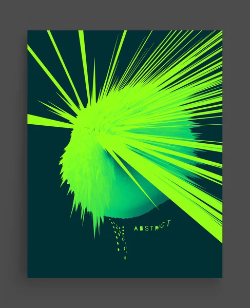 Arrière Plan Avec Des Rayons Explosifs Illustration Vectorielle Abstraite Avec — Image vectorielle