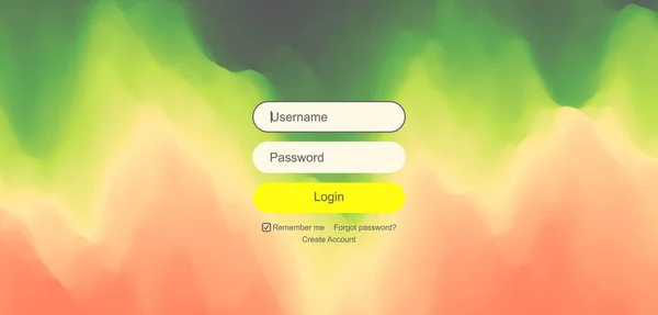 Login Interfaz Usuario Diseño Pantalla Moderno Para Aplicaciones Móviles Diseño — Vector de stock