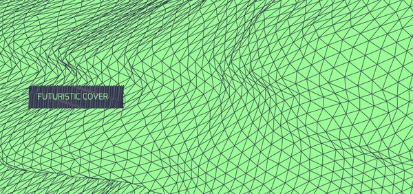 Abstrakt Vetenskap Eller Teknik Bakgrund Grafisk Design Nätverk Illustration Grid — Stock vektor