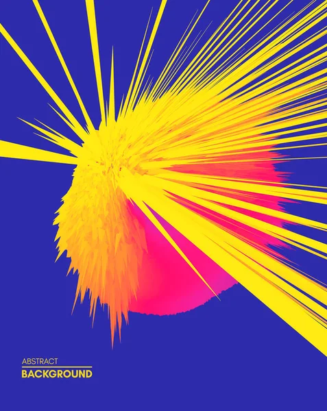 Φόντο Έκρηξη Ακτίνων Αφηρημένη Διανυσματικά Εικονογράφηση Δυναμική Επίδραση Καλύπτουν Πρότυπο — Διανυσματικό Αρχείο
