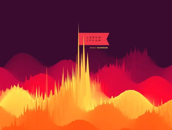 Abstrakt Vågig Bakgrund Dynamisk Effekt Vektorillustration Kan Användas För Reklam — Stock vektor