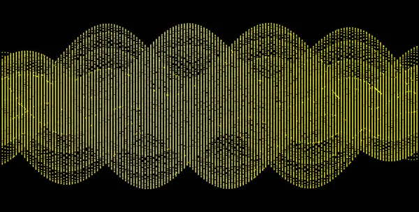 Звукові Хвилі Динамічний Ефект Векторні Ілюстрації Частинкою Поверхня Сітки — стоковий вектор