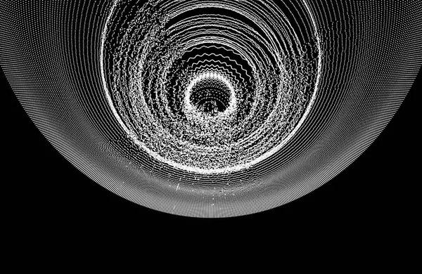 Fond Circulaire Abstrait Avec Points Dynamiques Structure Radiale Pour Science — Image vectorielle