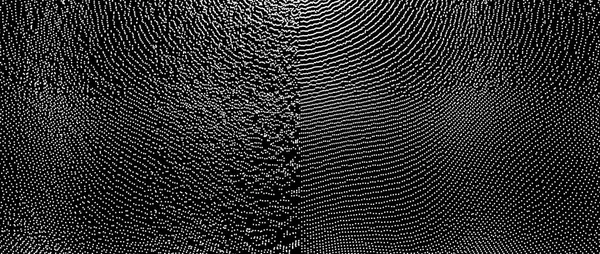 Array Con Partículas Dinámicas Estilo Tecnología Futurista Textura Ilustración Vectorial — Archivo Imágenes Vectoriales