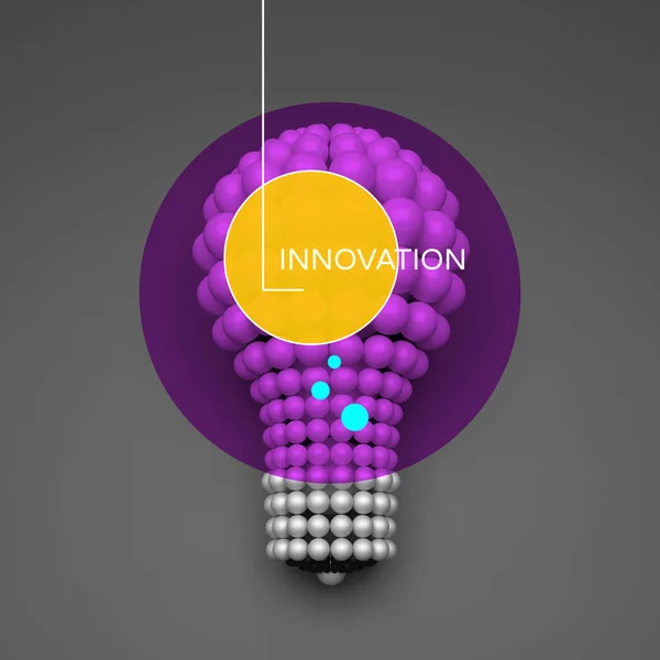 Lightbulb Idea Concept Vector Illustration Can Used Business Presentation — Stock Vector