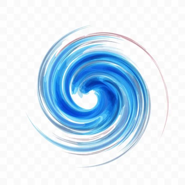 Abstract Swirl Design Element Spiral Rotation Swirling Movement Vector Illustration — Stock Vector