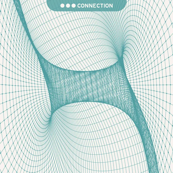 Абстрактная Туннельная Сеть Векторная Иллюстрация Использоваться Качестве Цифровых Динамических Обоев — стоковый вектор