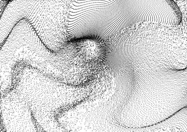 Abstrakter Wissenschaftlicher Oder Technischer Hintergrund Netzwerkillustration Mit Teilchen Rasterfläche — Stockvektor