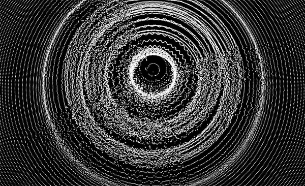 Abstrakter Kreisförmiger Hintergrund Mit Dynamischen Punkten Radiale Struktur Für Wissenschaft — Stockvektor