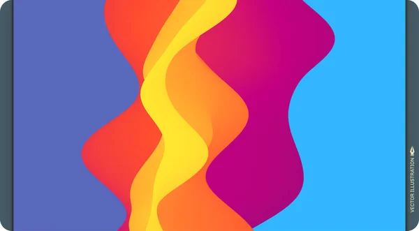 Fondo Abstracto Colorido Efecto Dinámico Estilo Tecnología Futurista Ilustración Vectores — Archivo Imágenes Vectoriales