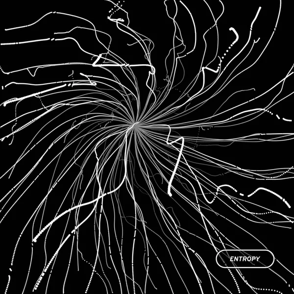Анотація Науки Або Технології Масив Динамічними Частинками Векторні Ілюстрації — стоковий вектор