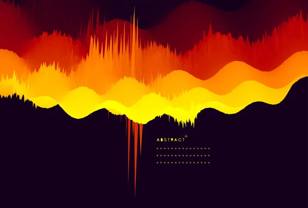 Abstrakt Vågig Bakgrund Dynamisk Effekt Vektorillustration Kan Användas För Reklam — Stock vektor