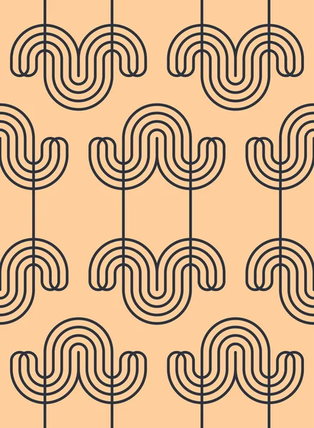 Векторний Безшовний Візерунок Простий Геометричний Дизайн Абстрактний Фон Текстилю Обгортки — стоковий вектор
