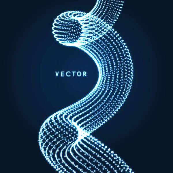 Спираль Структура Соединения Абстрактное Проектирование Энергосетей Трехмерный Вектор Науки Техники — стоковый вектор