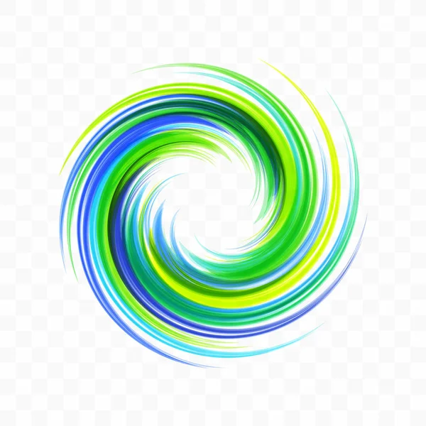 Abstracte Swirl Ontwerpelement Spiraal Rotatie Wervelende Beweging Vectorillustratie Met Dynamische — Stockvector