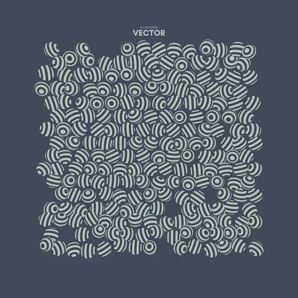 Absztrakt Háttér Csíkos Szférában Vektoros Illusztráció — Stock Vector