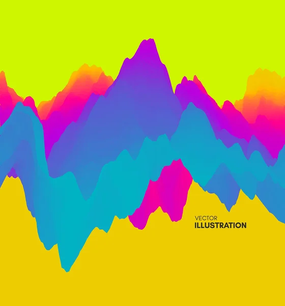 Kleurrijke Abstracte Achtergrond Dynamische Effect Futuristische Technologie Stijl Motie Vectorillustratie — Stockvector