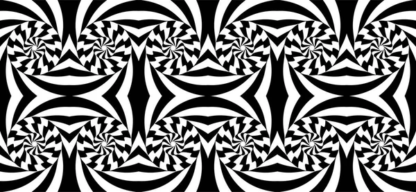 Pattern Optical Illusion Black White Design Abstract Striped Background Vector — Stock Vector