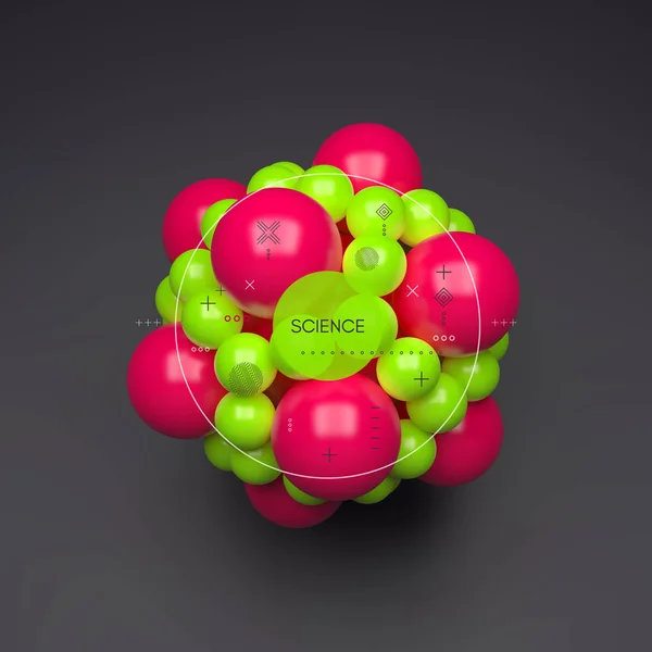 Sphère Modèle Vectoriel Illustration Abstraite Concept Idée Pour Science Technologie — Image vectorielle