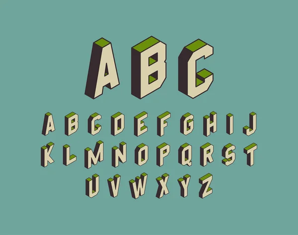 Alphabet Set Vector Illustration Design Elements — Stock Vector