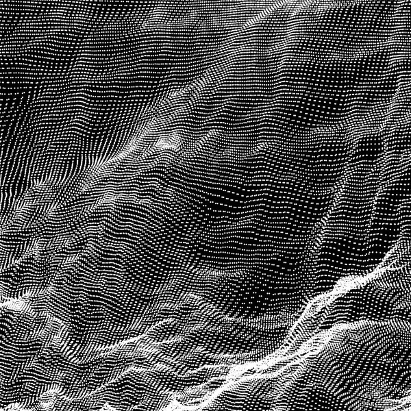 Texture Points Grille Futuriste Abstraite Illustration Vectorielle — Image vectorielle