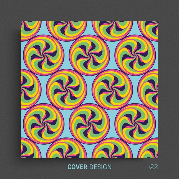Fond Tourbillon Abstrait Modèle Conception Couverture Illustration Vectorielle — Image vectorielle