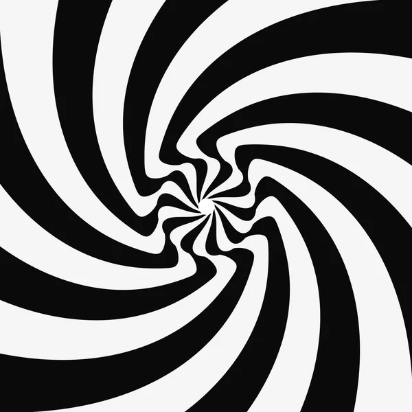 Modèle Avec Illusion Optique Fond Noir Blanc Illustration Vectorielle — Image vectorielle