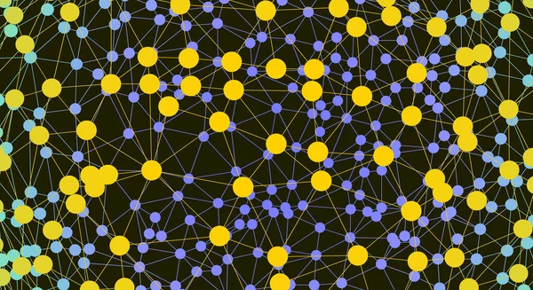 抽象的な科学や技術の背景 グラフィック デザイン ネットワークの図 のグリッド サーフェス — ストックベクタ