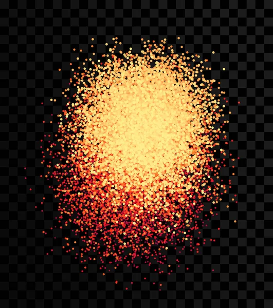 Chaotische Deeltjes Lege Ruimte Dynamische Achtergrond Vector Illustartion — Stockvector