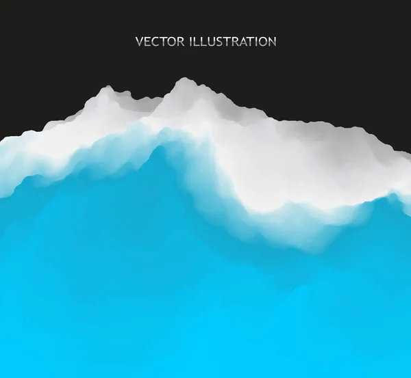 Abstract Landschap Achtergrond Vectorillustratie — Stockvector