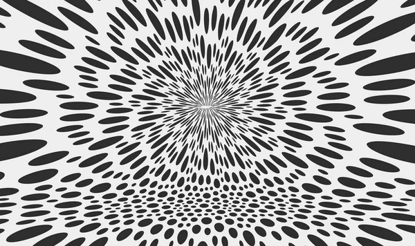 Black White Design Chaotic Particles Empty Space Dynamic Background Vector — Stock Vector