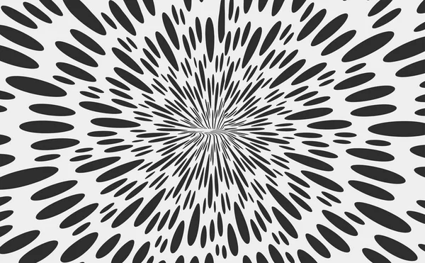 Diseño Blanco Negro Partículas Caóticas Espacio Vacío Fondo Dinámico Ilustración — Archivo Imágenes Vectoriales