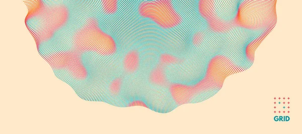 Fond Abstrait Avec Des Cercles Couleur Illustration Vectorielle — Image vectorielle