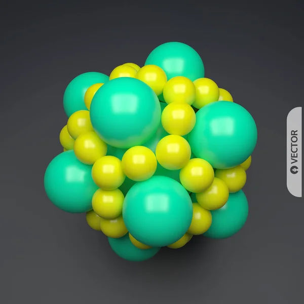 Molécule Structure Moléculaire Illustration Vectorielle Pour Science — Image vectorielle