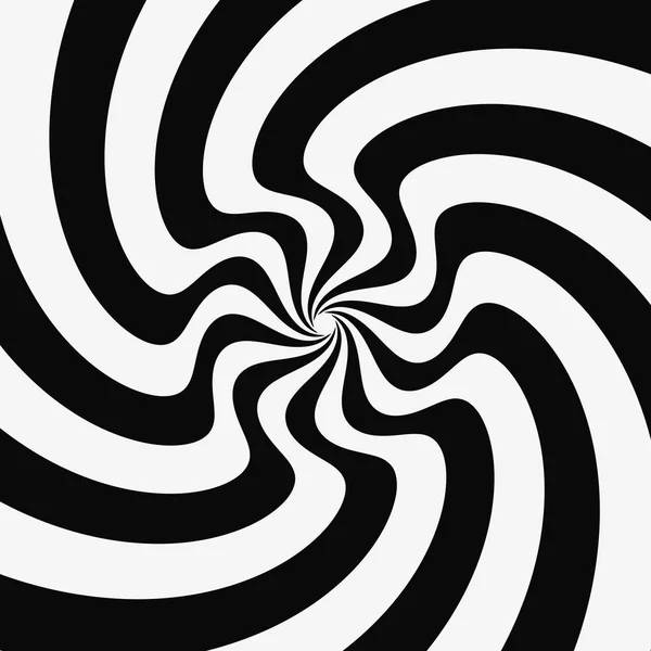 Muster Mit Optischer Täuschung Schwarz Weißer Hintergrund Vektorillustration — Stockvektor