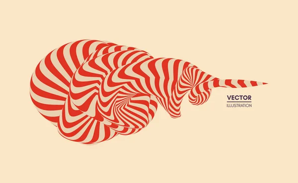 Абстрактный Элемент Дизайна Оптическое Искусство Векторная Иллюстрация — стоковый вектор